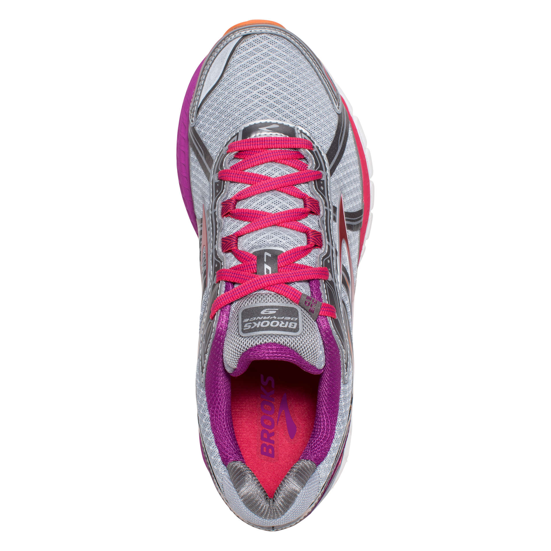 Brooks Defyance 9 Hardloopschoenen Zilver/Grijs/Roze Dames