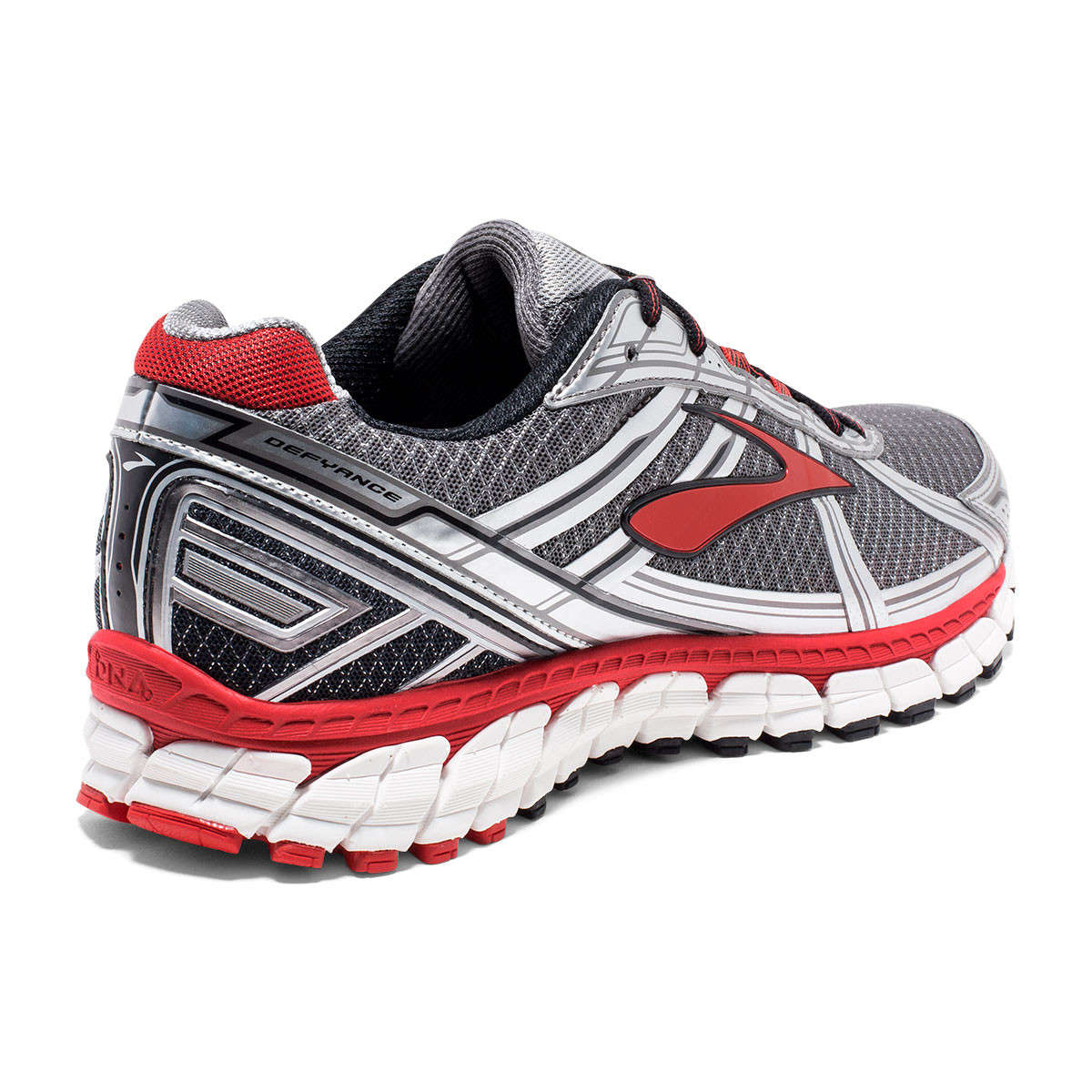 Brooks Defyance 9 Hardloopschoenen Grijs/Zilver/Rood Heren