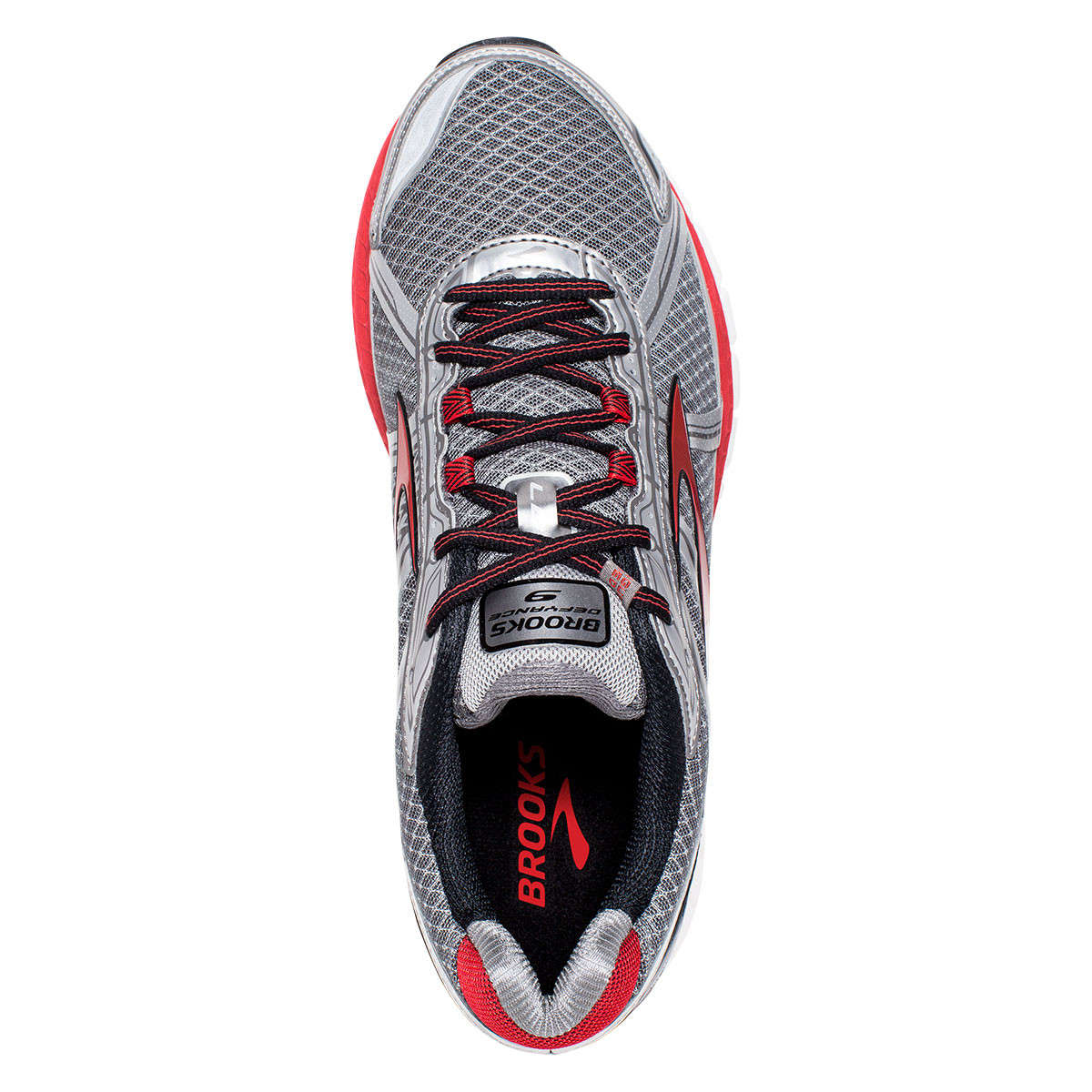 Brooks Defyance 9 Hardloopschoenen Grijs/Zilver/Rood Heren