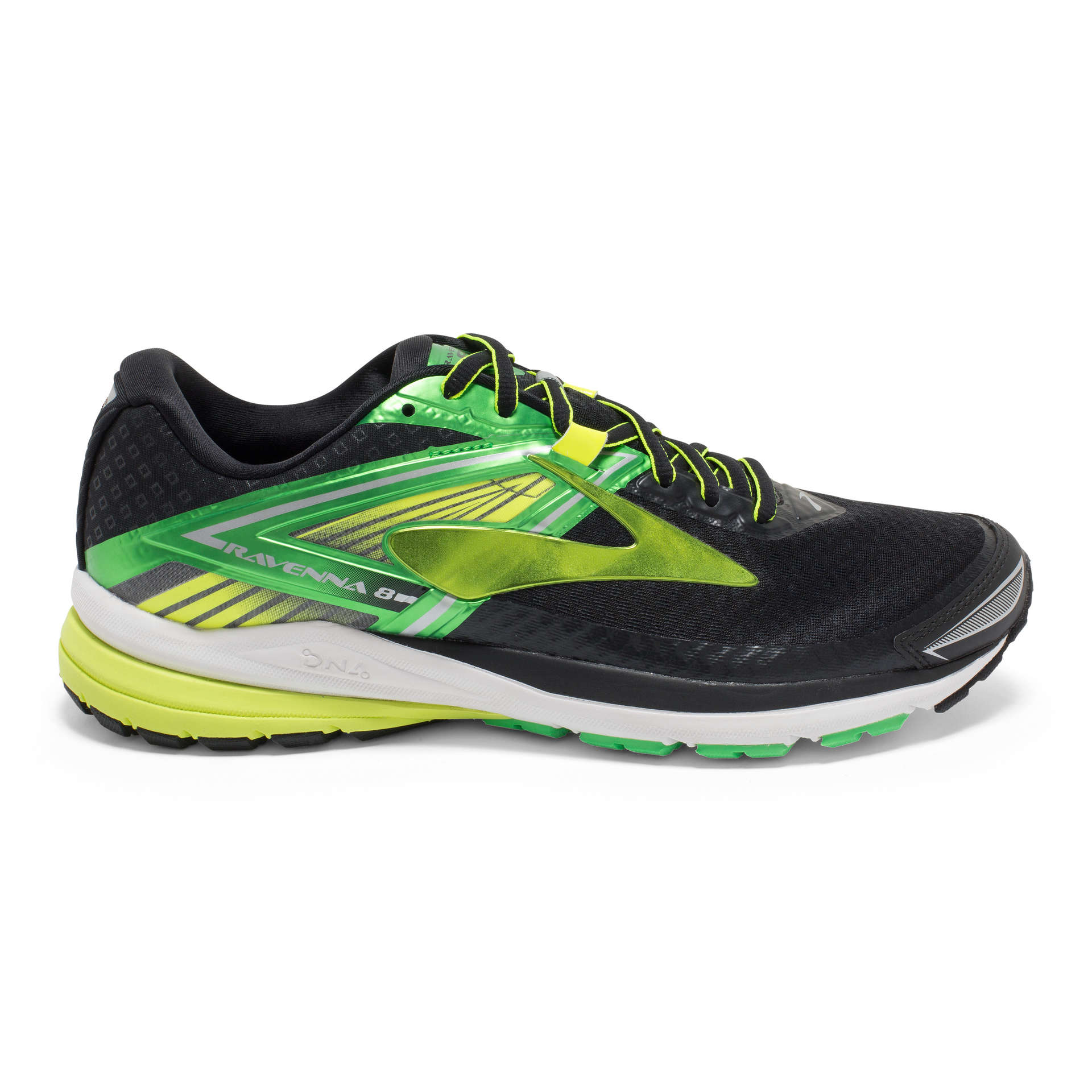 Brooks Ravenna 8 Hardloopschoenen Zwart/Groen Heren