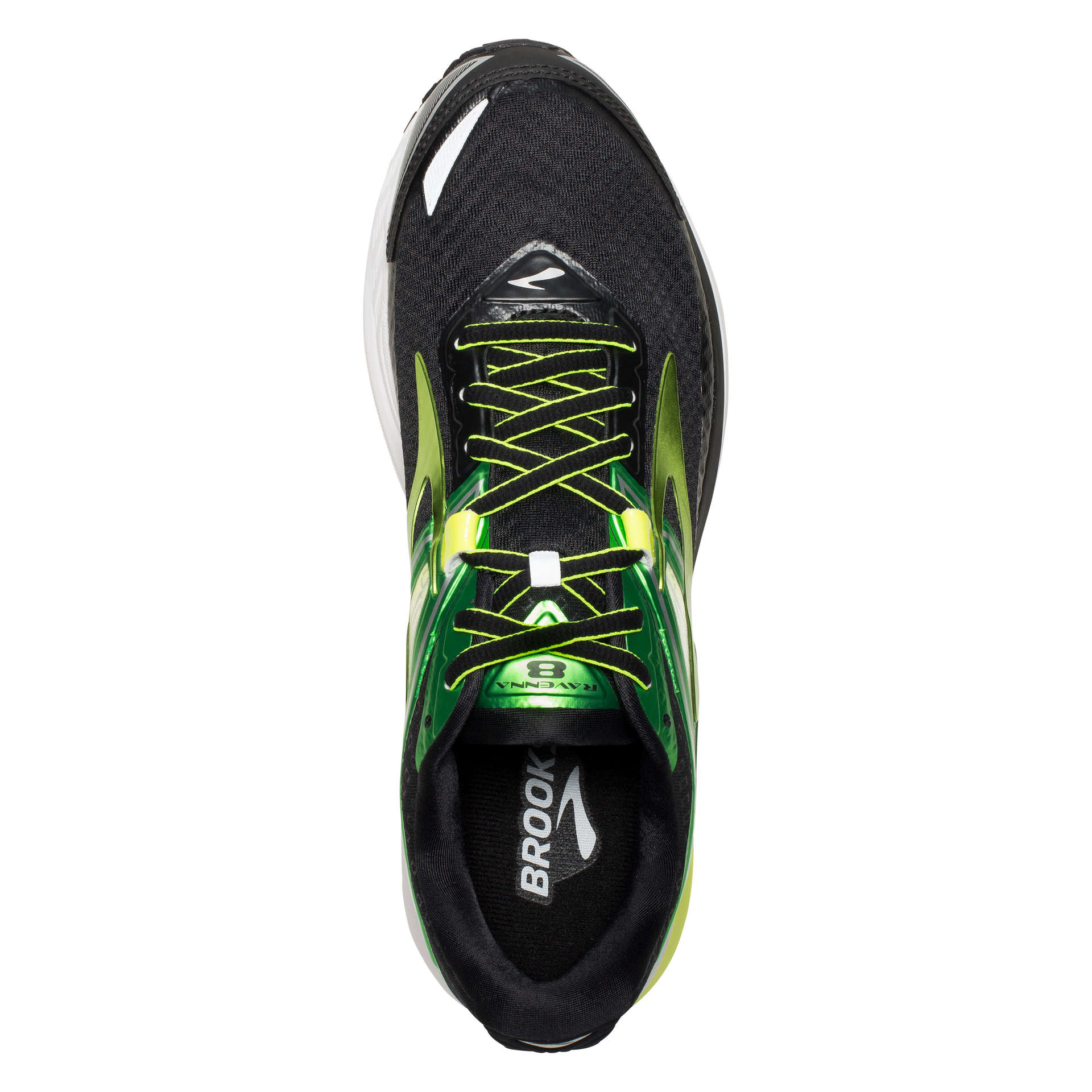 Brooks Ravenna 8 Hardloopschoenen Zwart/Groen Heren