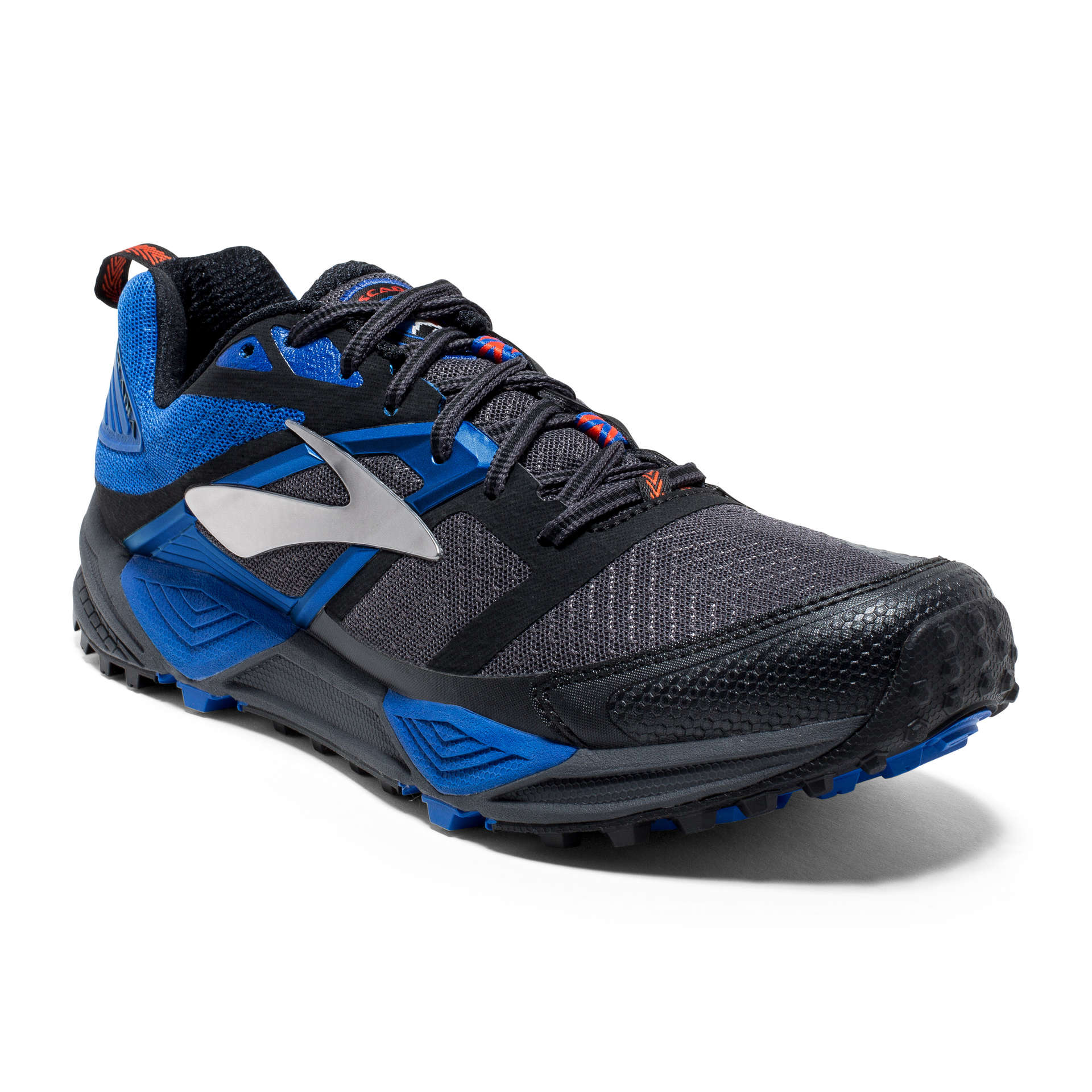 Brooks Cascadia 12 Trail Hardloopschoenen Grijs/Blauw/Zwart Heren