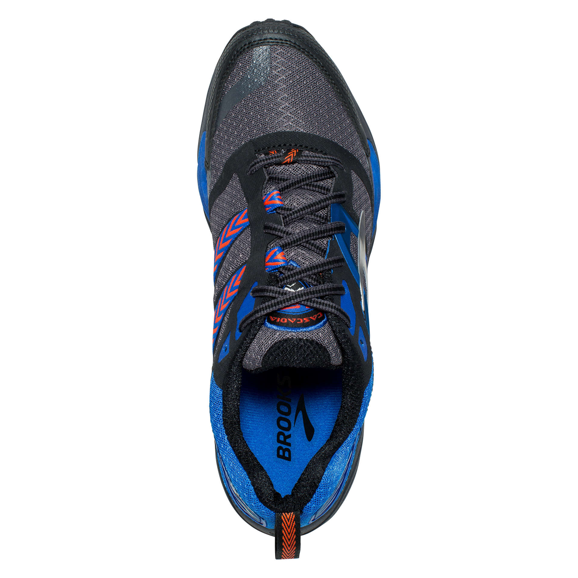 Brooks Cascadia 12 Trail Hardloopschoenen Grijs/Blauw/Zwart Heren