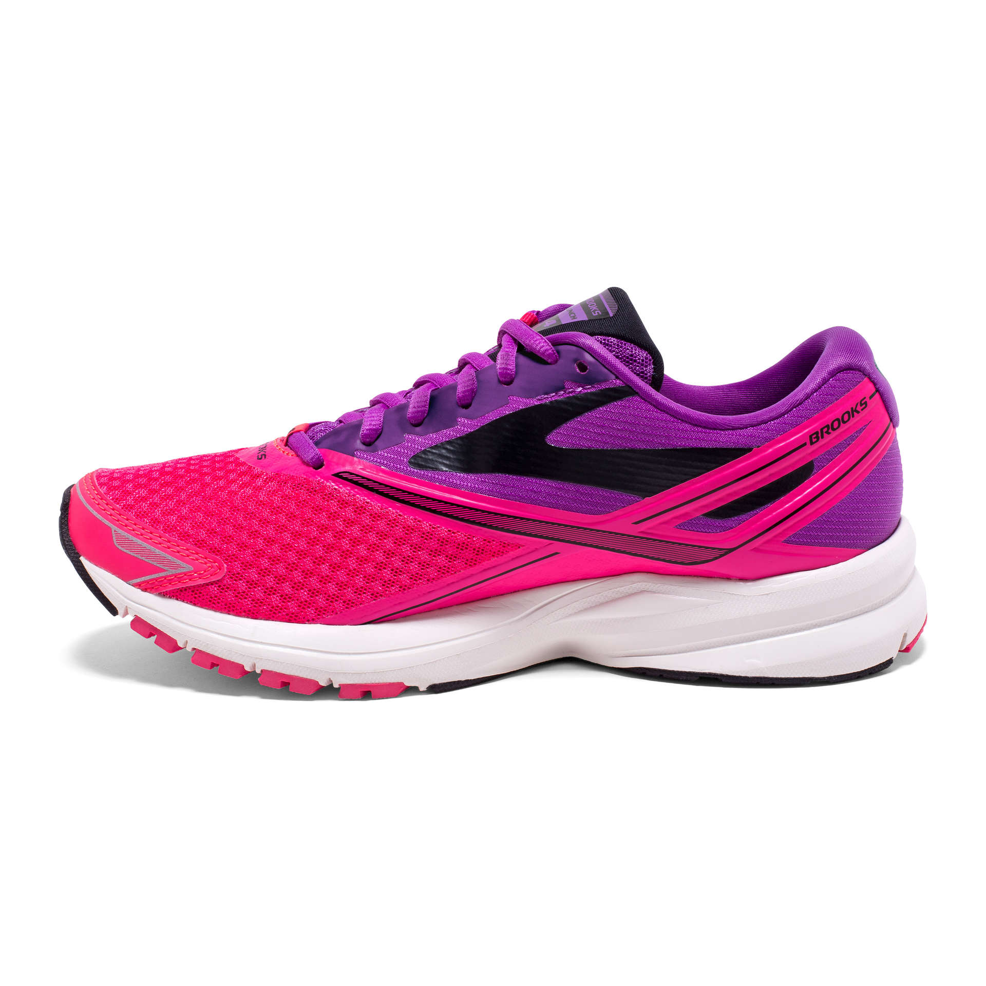 Brooks Launch 4 Hardloopschoenen Paars/Roze/Zwart Dames