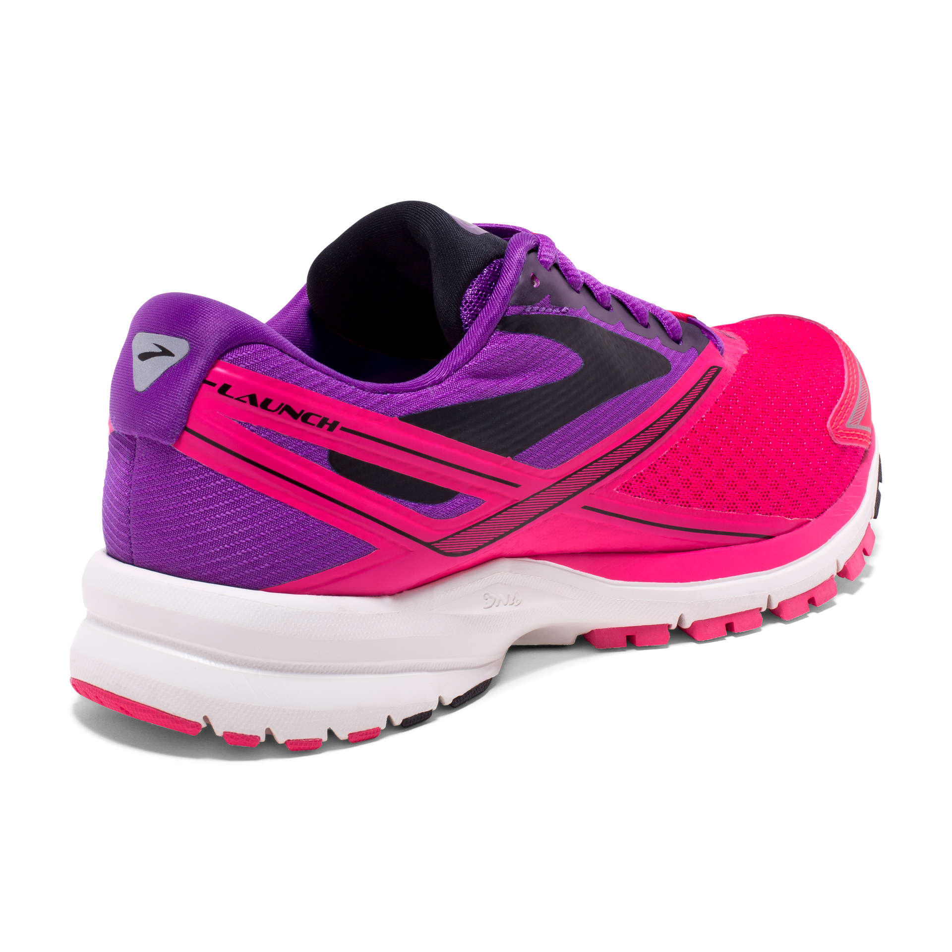 Brooks Launch 4 Hardloopschoenen Paars/Roze/Zwart Dames