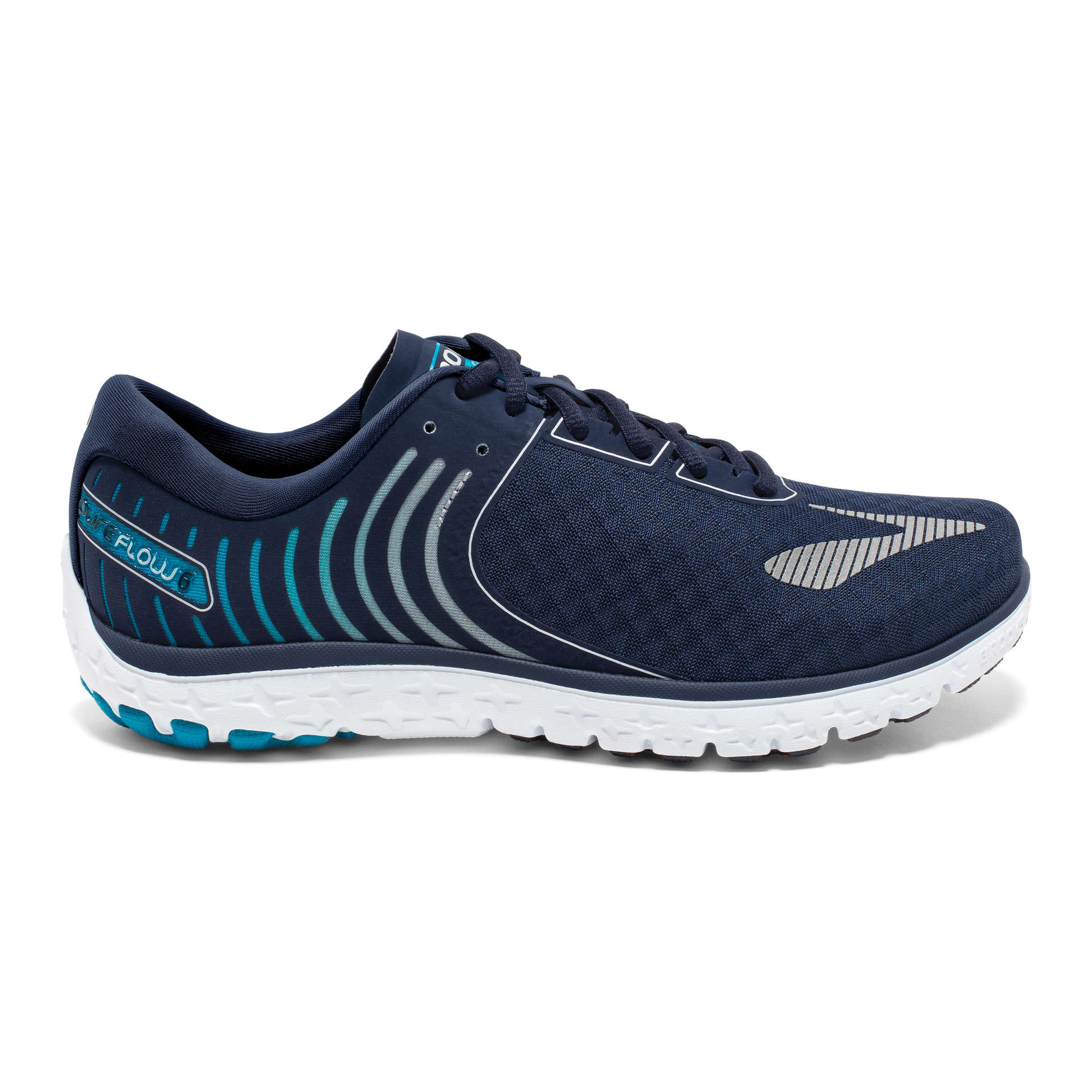 Brooks PureFlow 6 Hardloopschoenen Zwart/Blauw/Zilver Heren