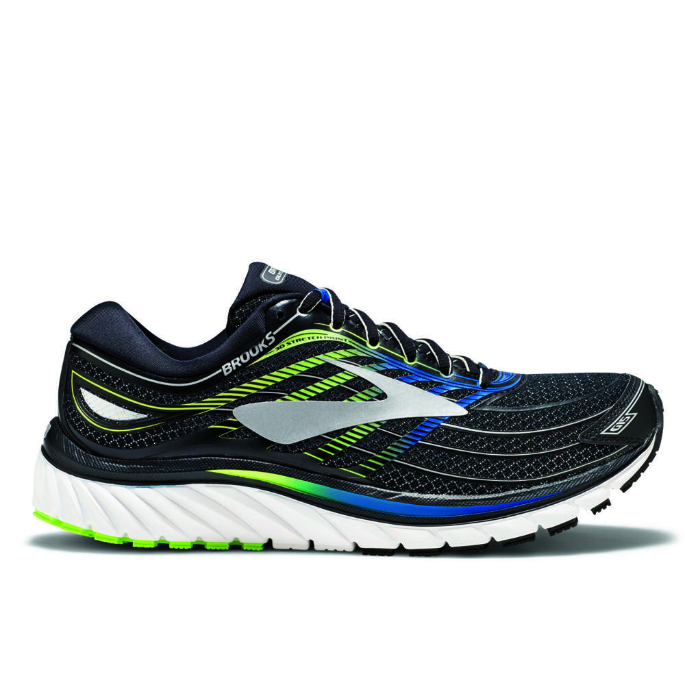 Brooks Glycerin 15 Hardloopschoenen Zwart/Blauw/Groen Heren