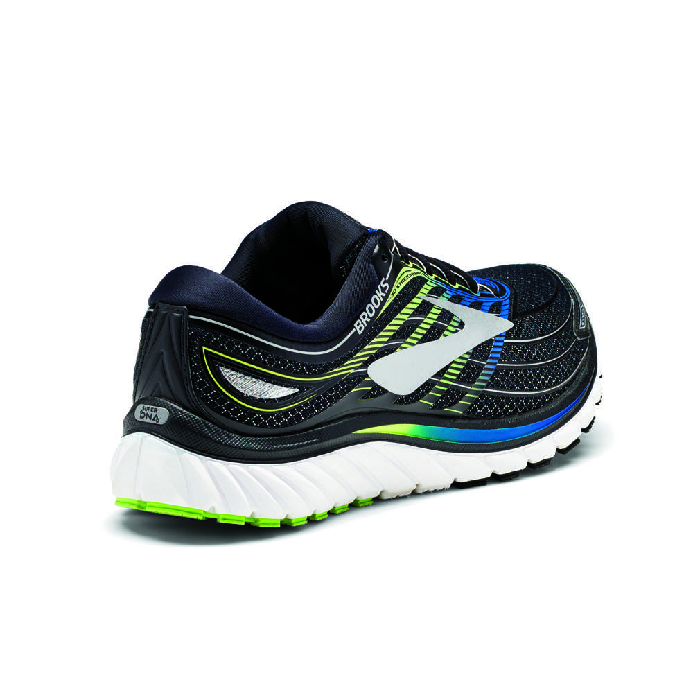 Brooks Glycerin 15 Hardloopschoenen Zwart/Blauw/Groen Heren