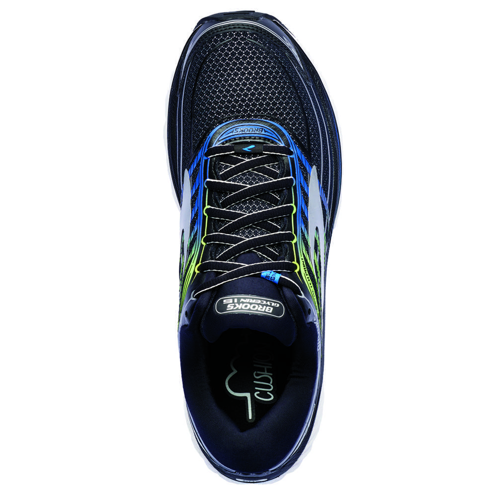 Brooks Glycerin 15 Hardloopschoenen Zwart/Blauw/Groen Heren