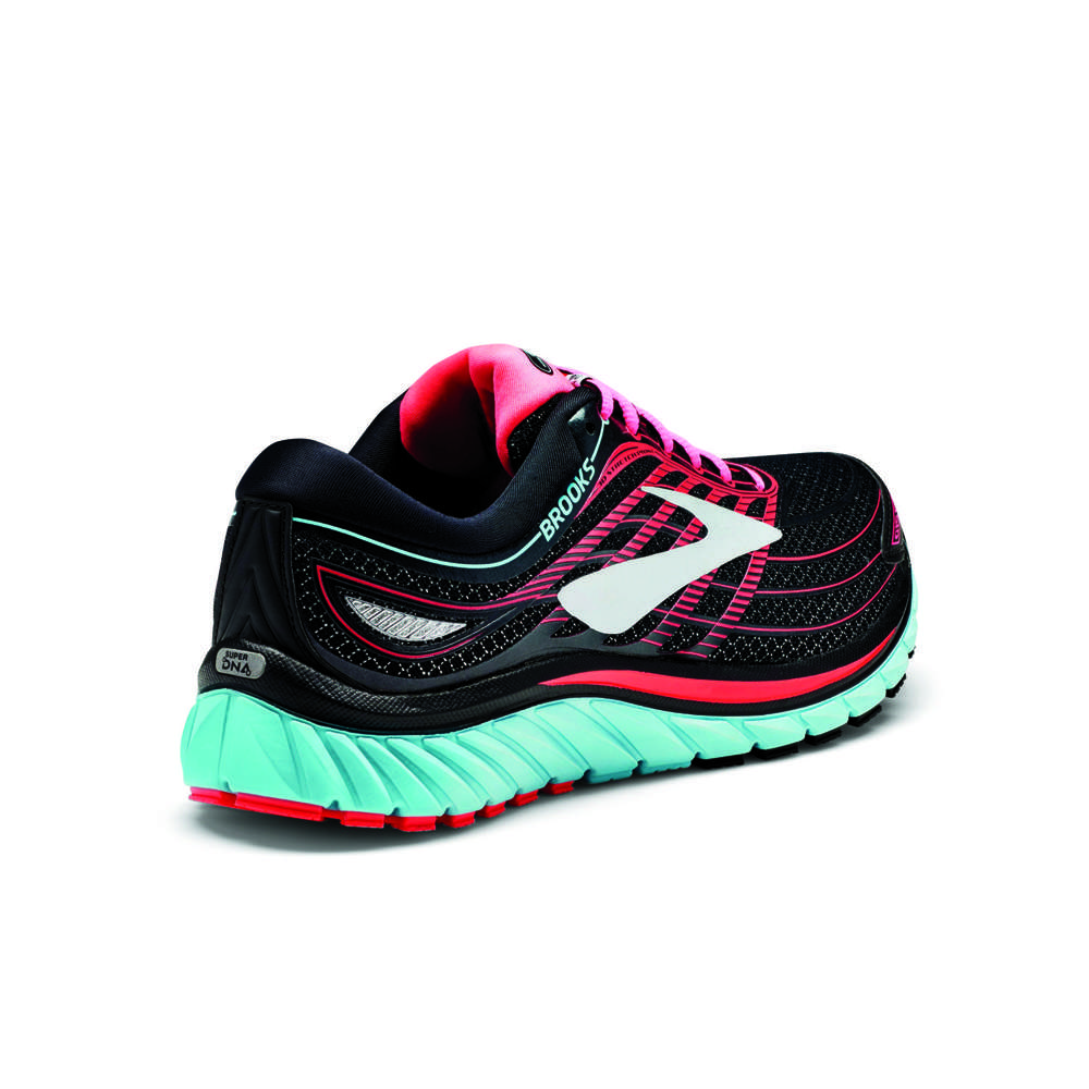 Brooks Glycerin 15 Hardloopschoenen Zwart/Blauw/Roze Dames