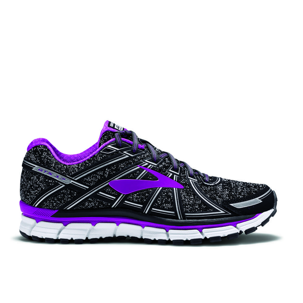 Brooks Adrenaline GTS 17 Hardloopschoenen Zwart/Paars Dames