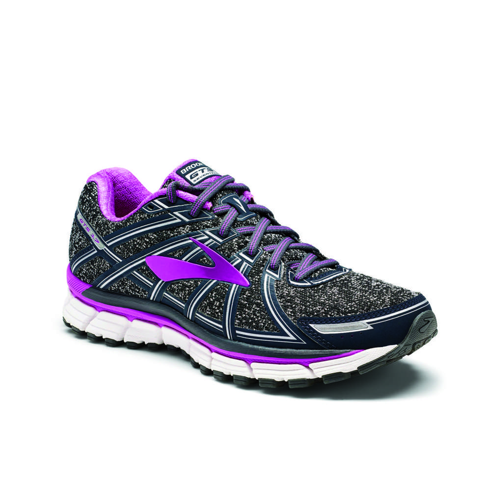 Brooks Adrenaline GTS 17 Hardloopschoenen Zwart/Paars Dames