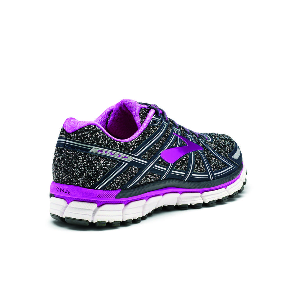 Brooks Adrenaline GTS 17 Hardloopschoenen Zwart/Paars Dames