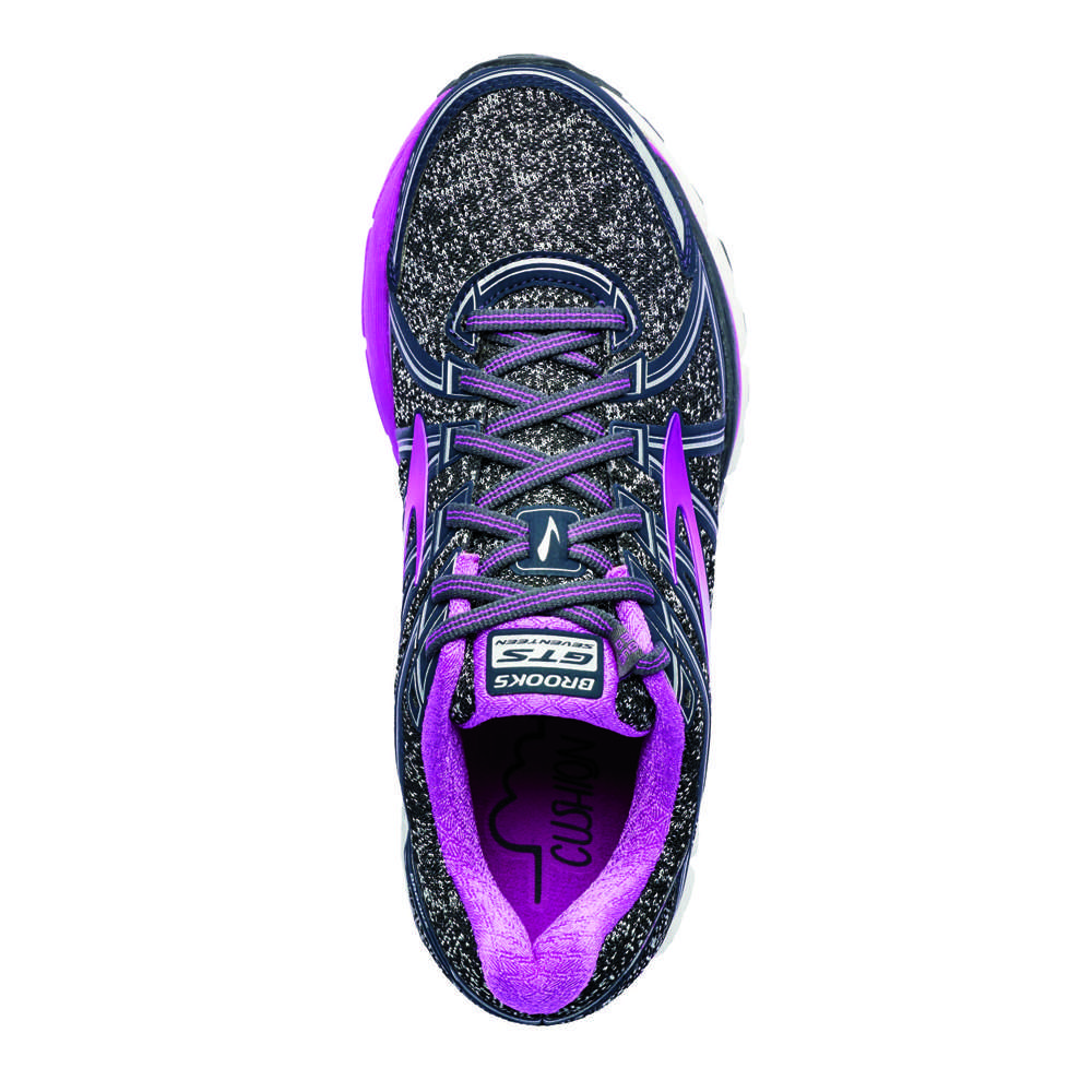 Brooks Adrenaline GTS 17 Hardloopschoenen Zwart/Paars Dames