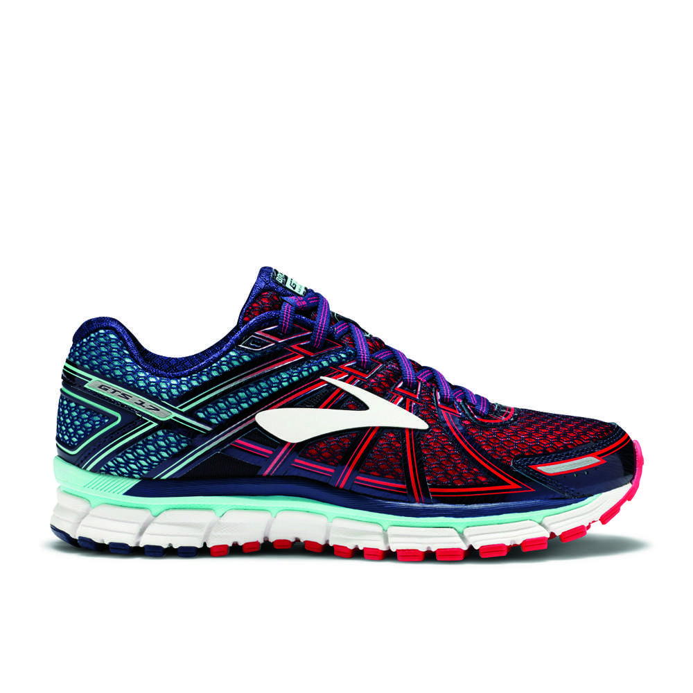 Brooks Adrenaline GTS 17 Hardloopschoenen Blauw/Roze Dames