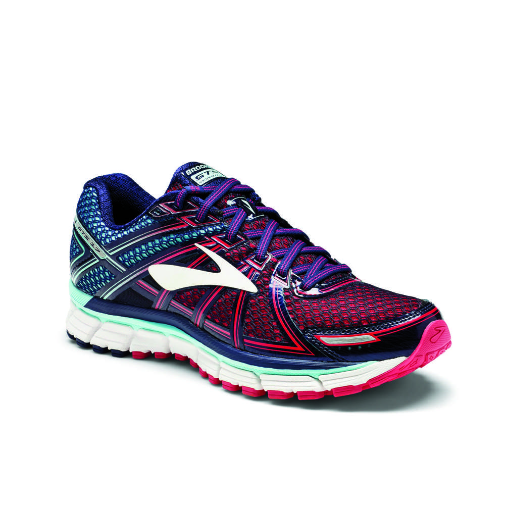 Brooks Adrenaline GTS 17 Hardloopschoenen Blauw/Roze Dames