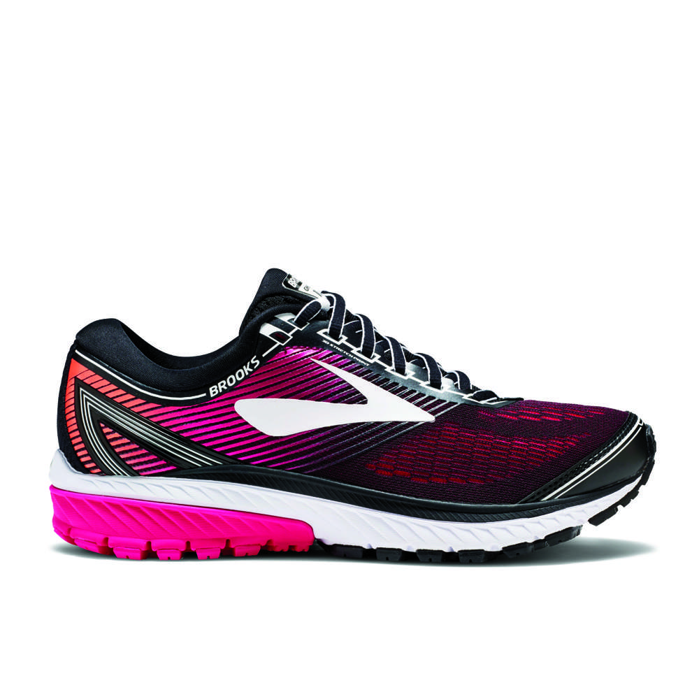 Brooks Ghost 10 Hardloopschoenen Zwart/Roze Dames