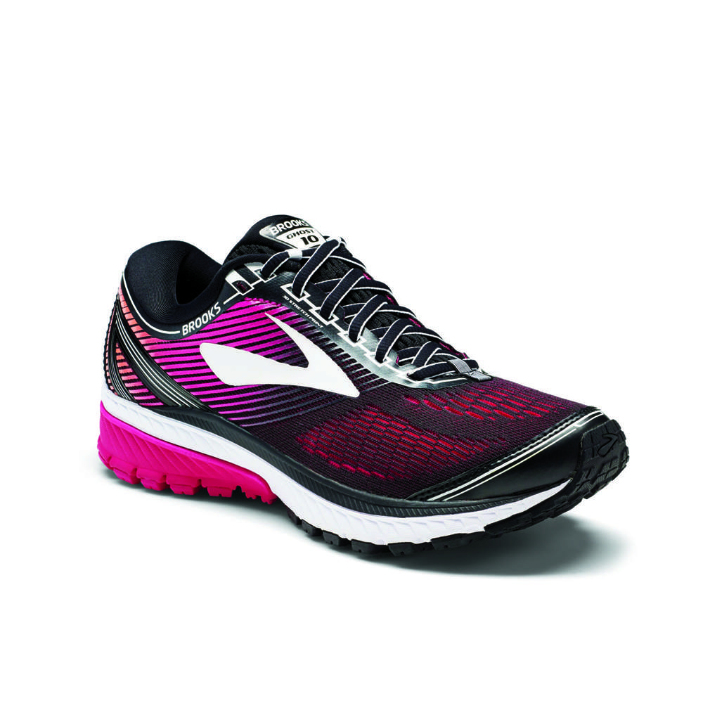 Brooks Ghost 10 Hardloopschoenen Zwart/Roze Dames