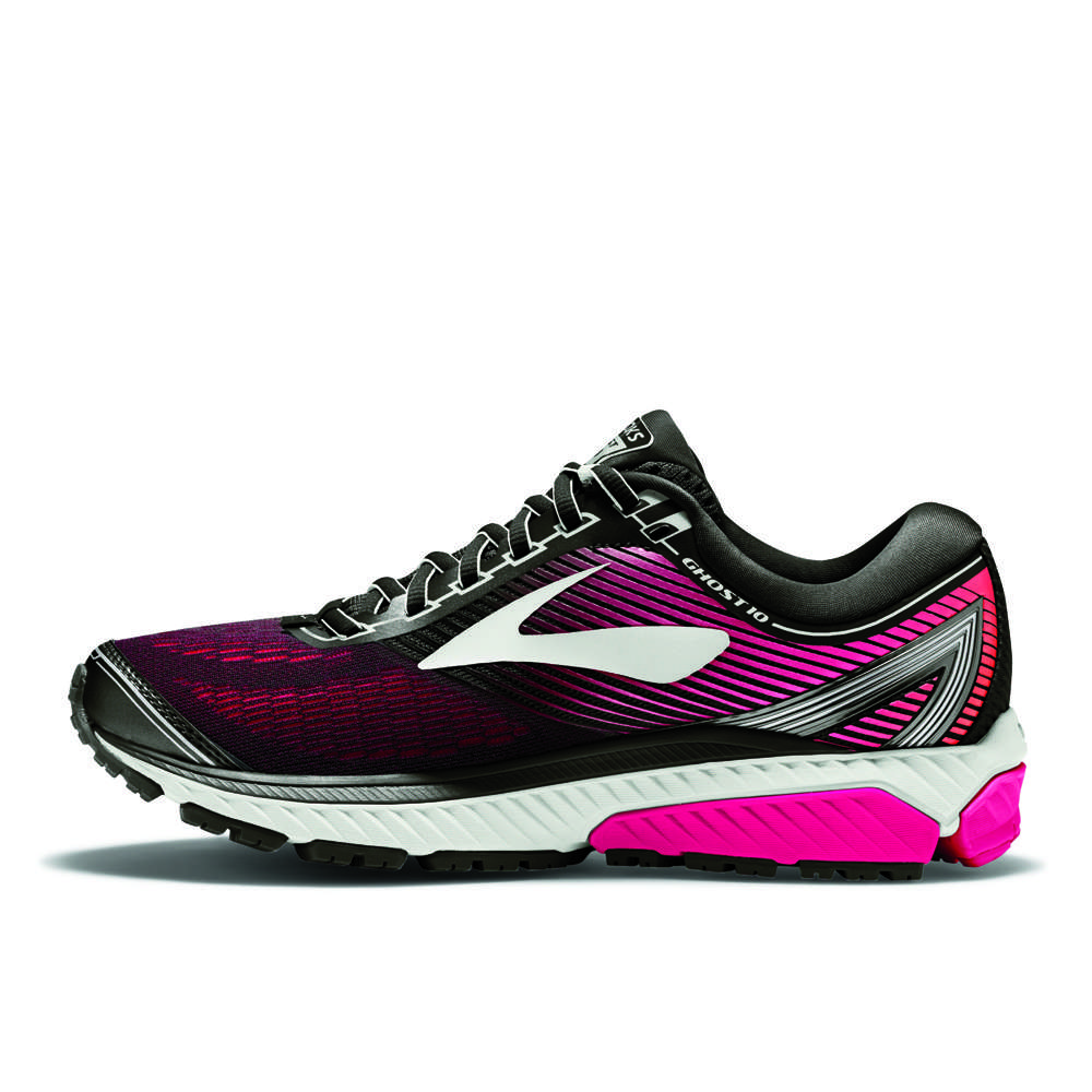 Brooks Ghost 10 Hardloopschoenen Zwart/Roze Dames