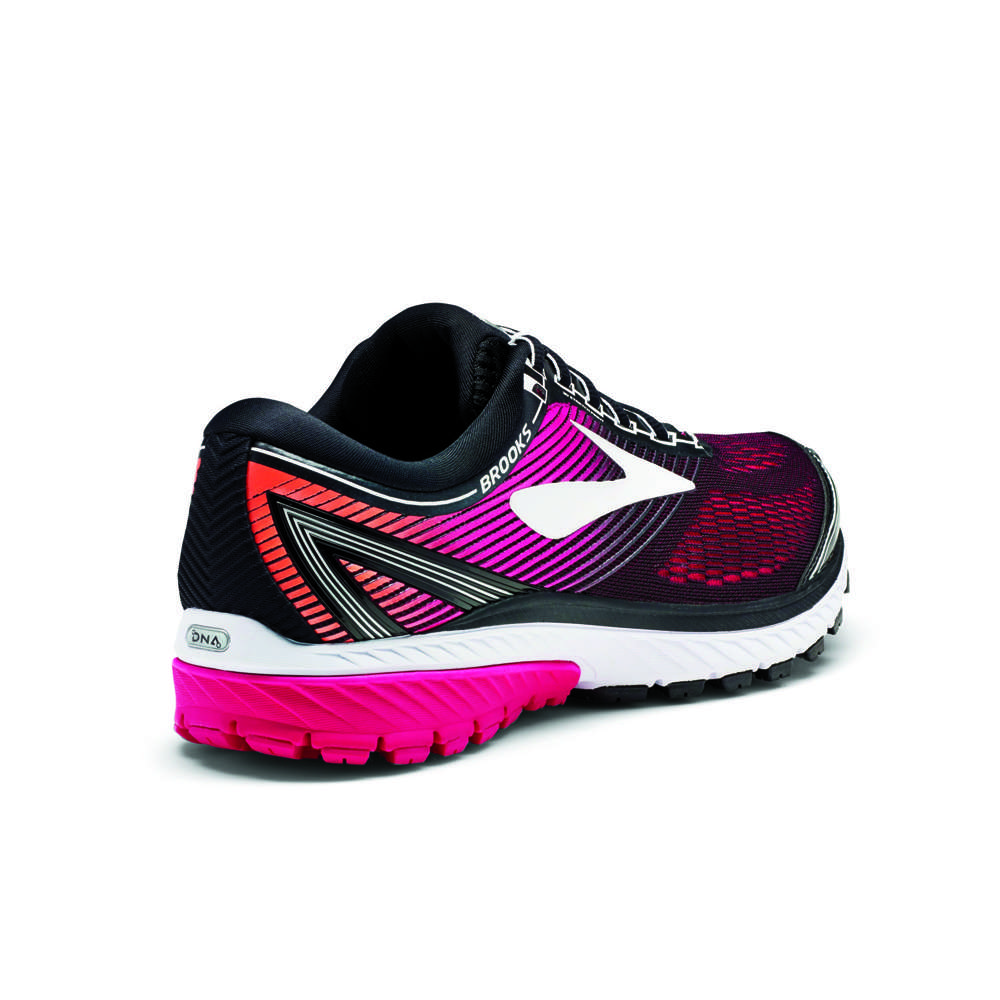 Brooks Ghost 10 Hardloopschoenen Zwart/Roze Dames