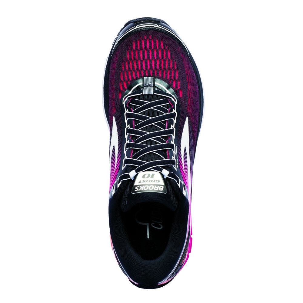 Brooks Ghost 10 Hardloopschoenen Zwart/Roze Dames