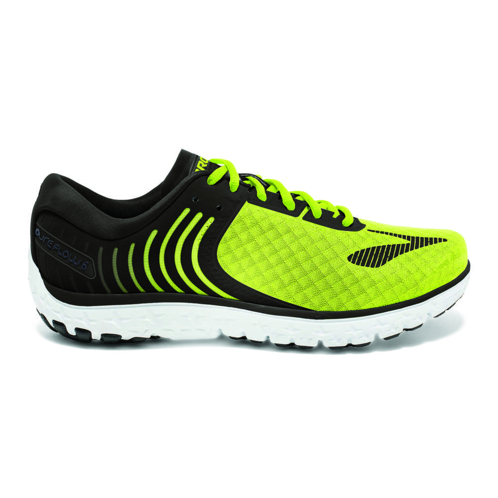 Brooks PureFlow 6 Hardoopschoenen Groen/Zwart/Wit Heren