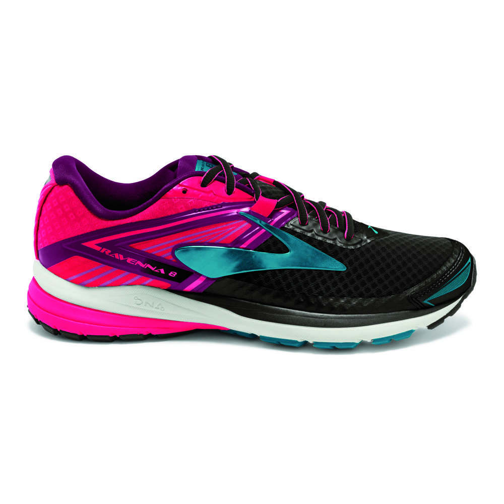 Brooks Ravenna 8 Hardloopschoenen Roze/Zwart/Blauw Dames