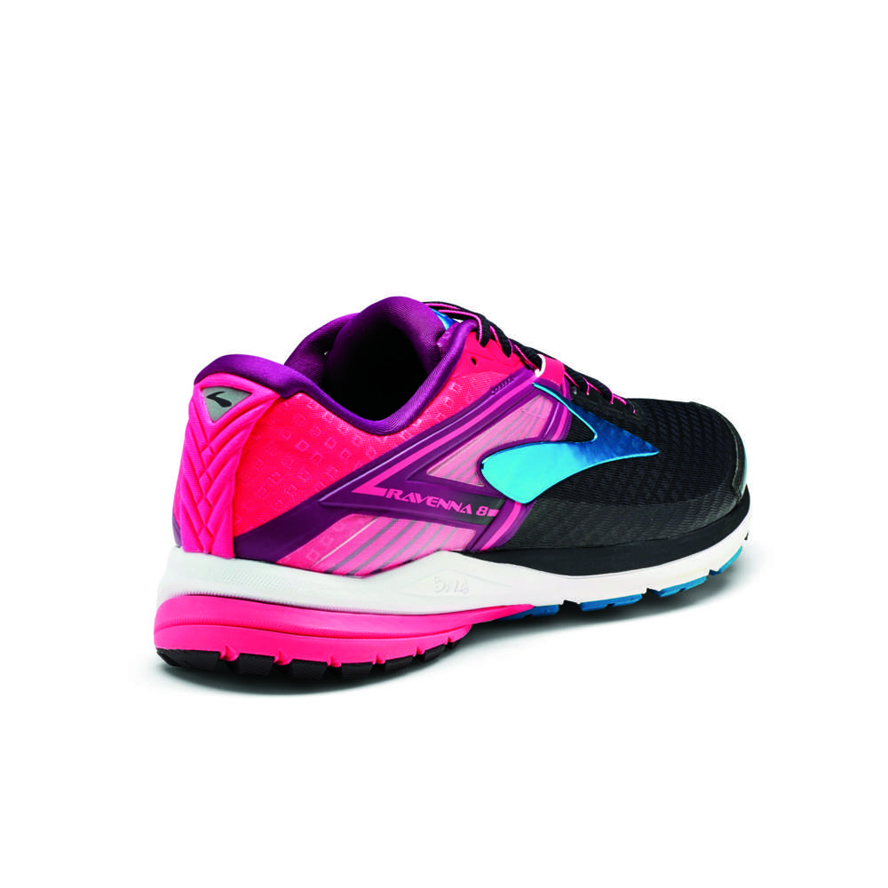 Brooks Ravenna 8 Hardloopschoenen Roze/Zwart/Blauw Dames