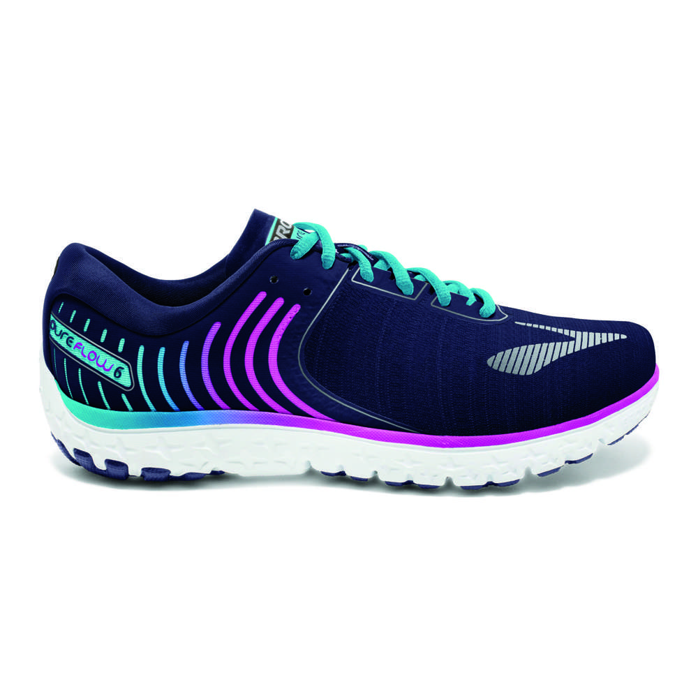 Brooks PureFlow 6 Hardloopschoenen Paars/Blauw/Roze Dames