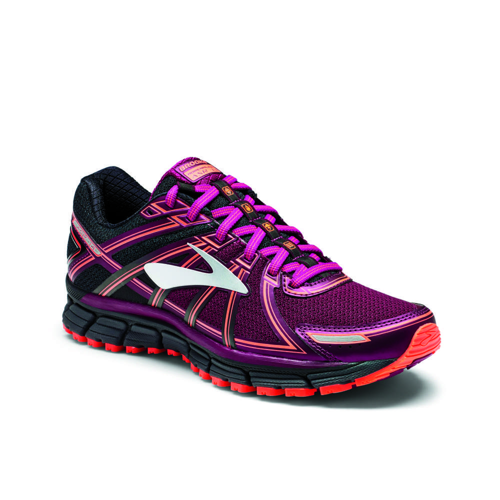 Brooks Adrenaline ASR 14 Trail Hardloopschoenen Paars/Zwart/Roze Dames