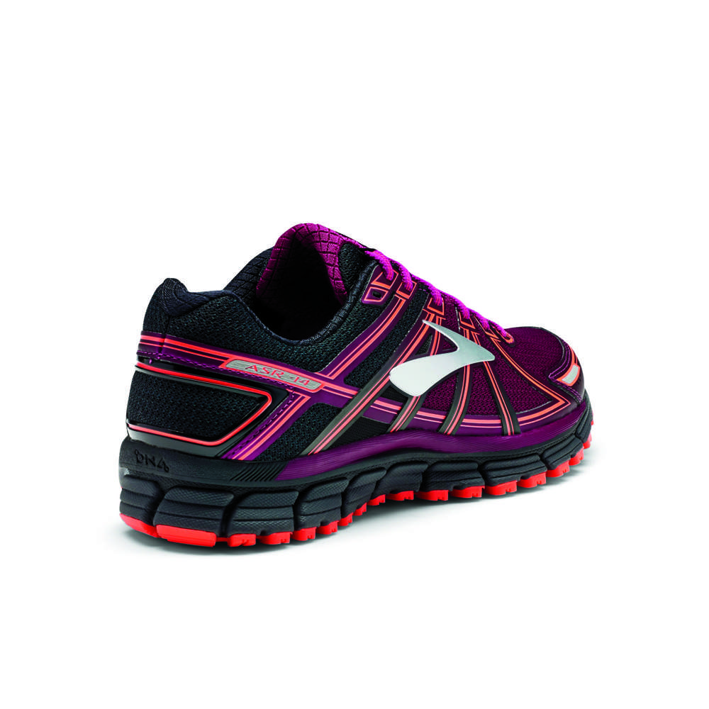 Brooks Adrenaline ASR 14 Trail Hardloopschoenen Paars/Zwart/Roze Dames