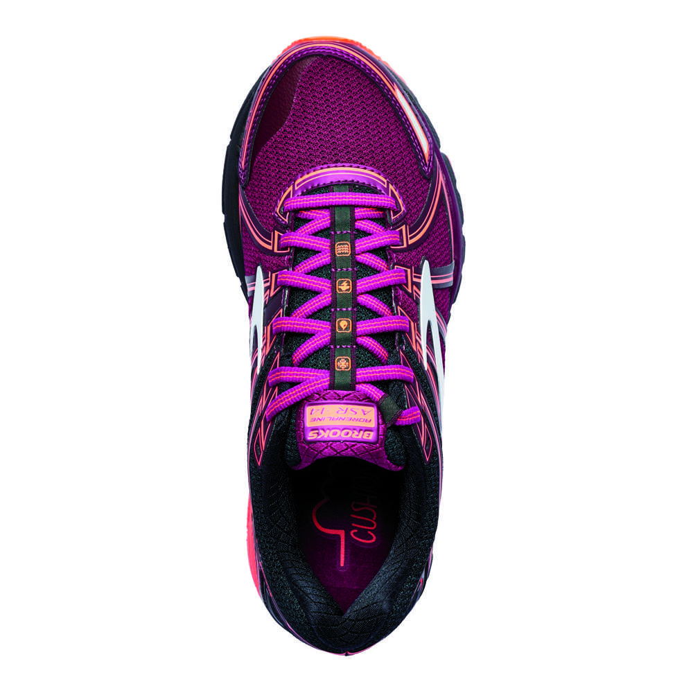 Brooks Adrenaline ASR 14 Trail Hardloopschoenen Paars/Zwart/Roze Dames