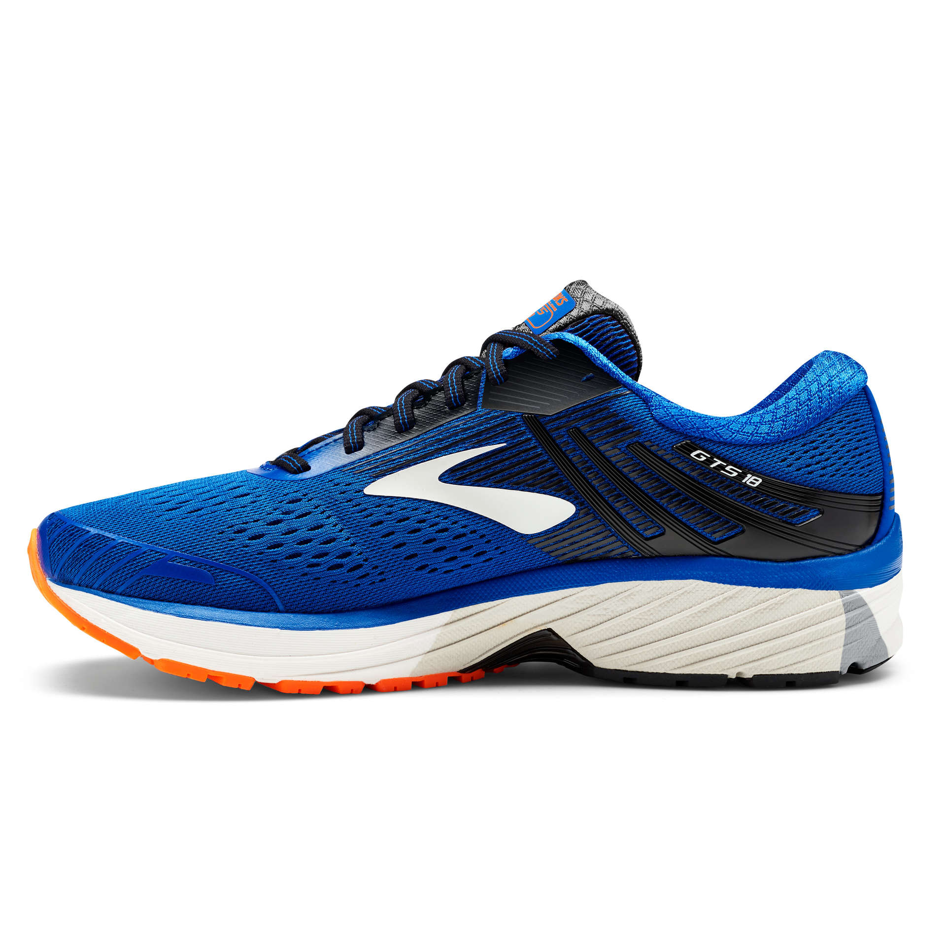 Brooks Adrenaline GTS 18 Hardloopschoenen Blauw/Zwart/Oranje Heren