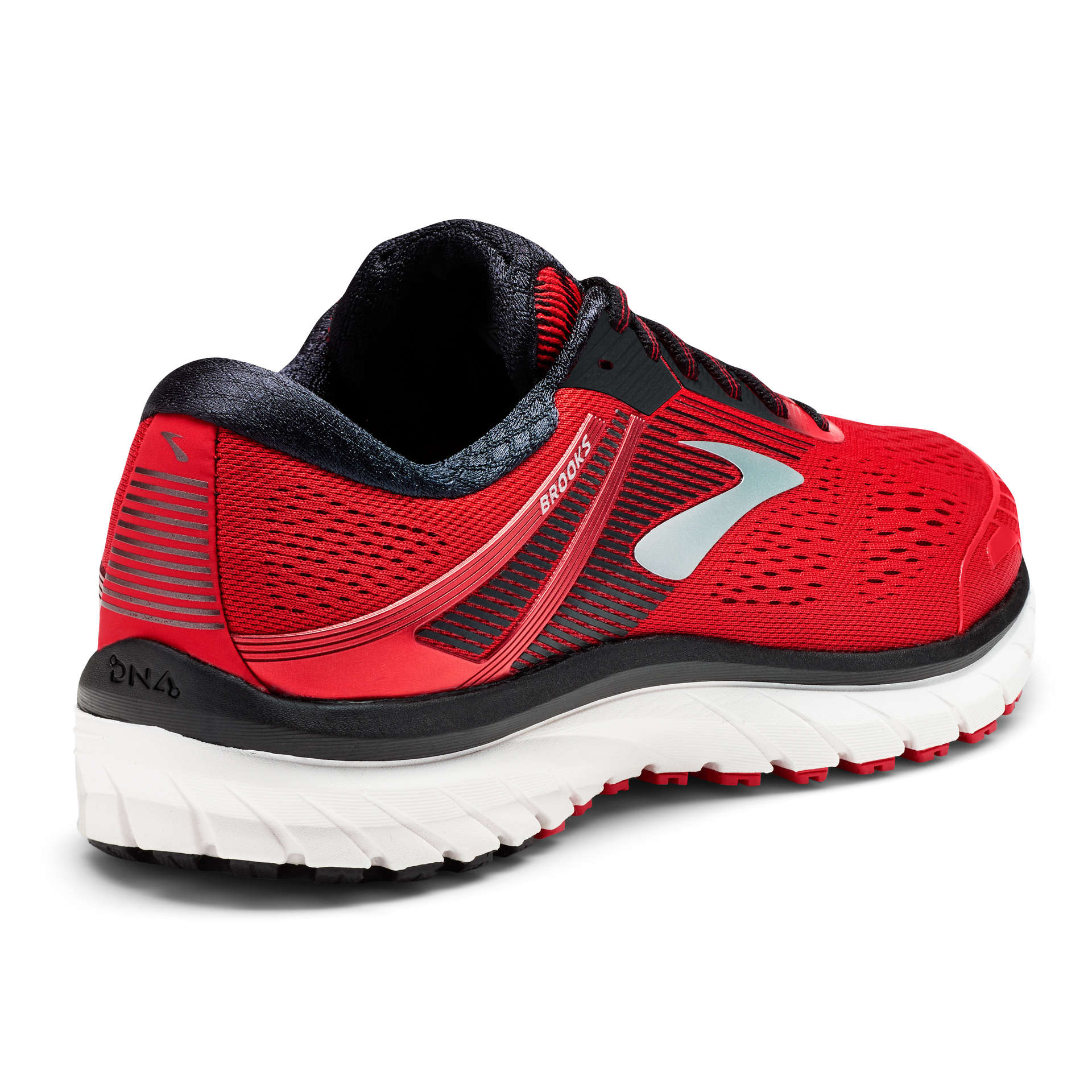 Brooks Adrenaline GTS 18 Hardloopschoenen Rood/Zwart/Zilver Heren