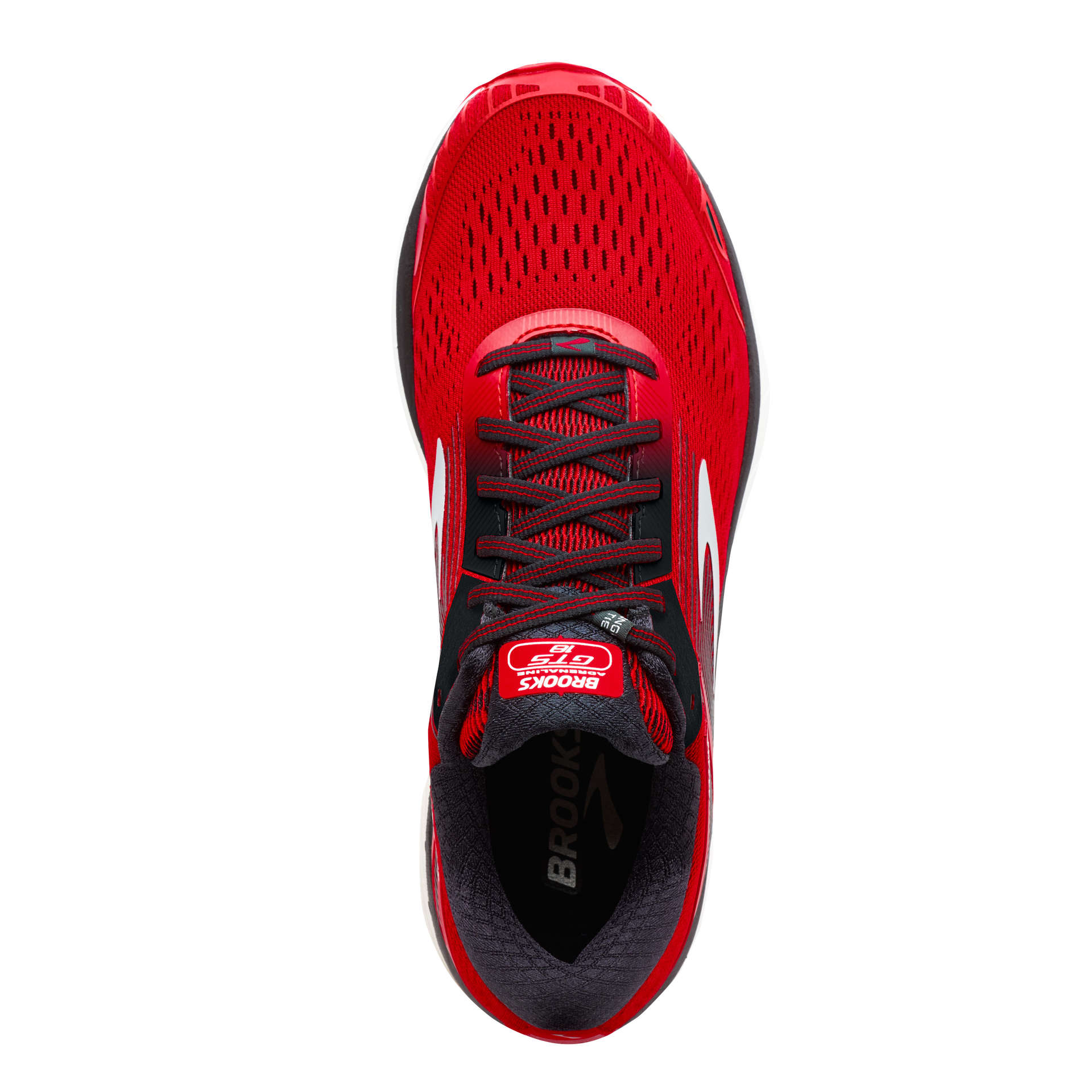 Brooks Adrenaline GTS 18 Hardloopschoenen Rood/Zwart/Zilver Heren