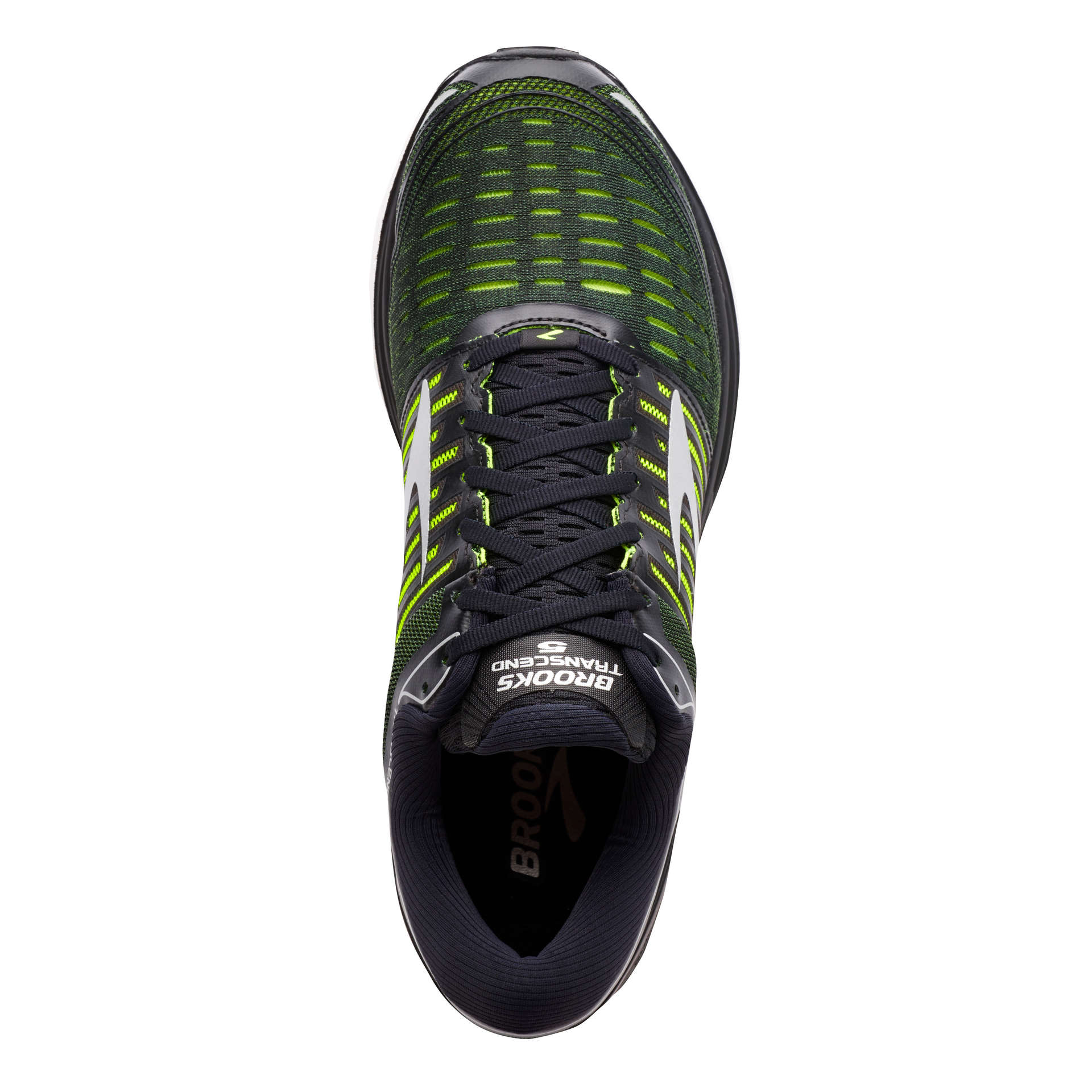 Brooks Transcend 5 Hardloopschoenen Zwart/Geel/Zilver Heren koop je bij  Futurumshop.nl