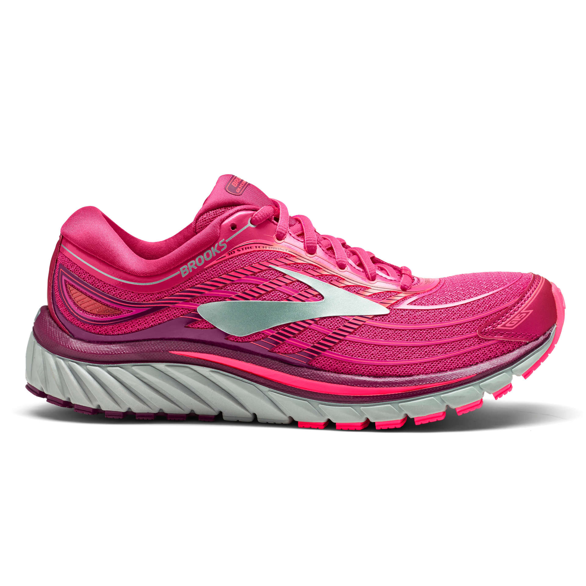 Brooks Glycerin 15 Hardloopschoenen Roze/Paars/Zilver Dames