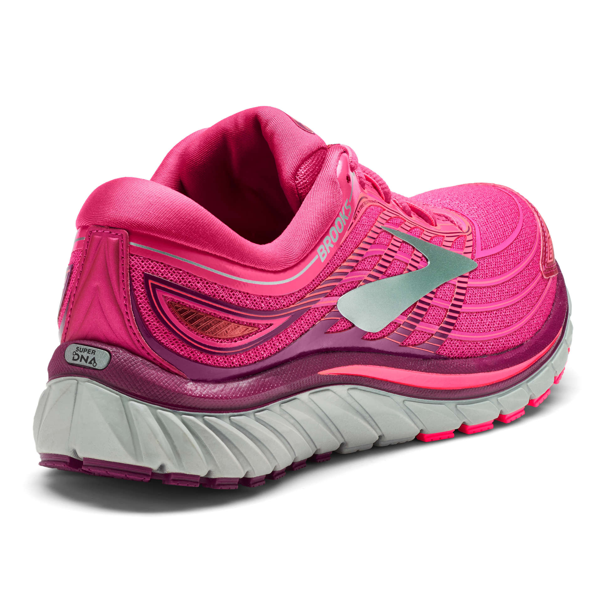 Brooks Glycerin 15 Hardloopschoenen Roze/Paars/Zilver Dames