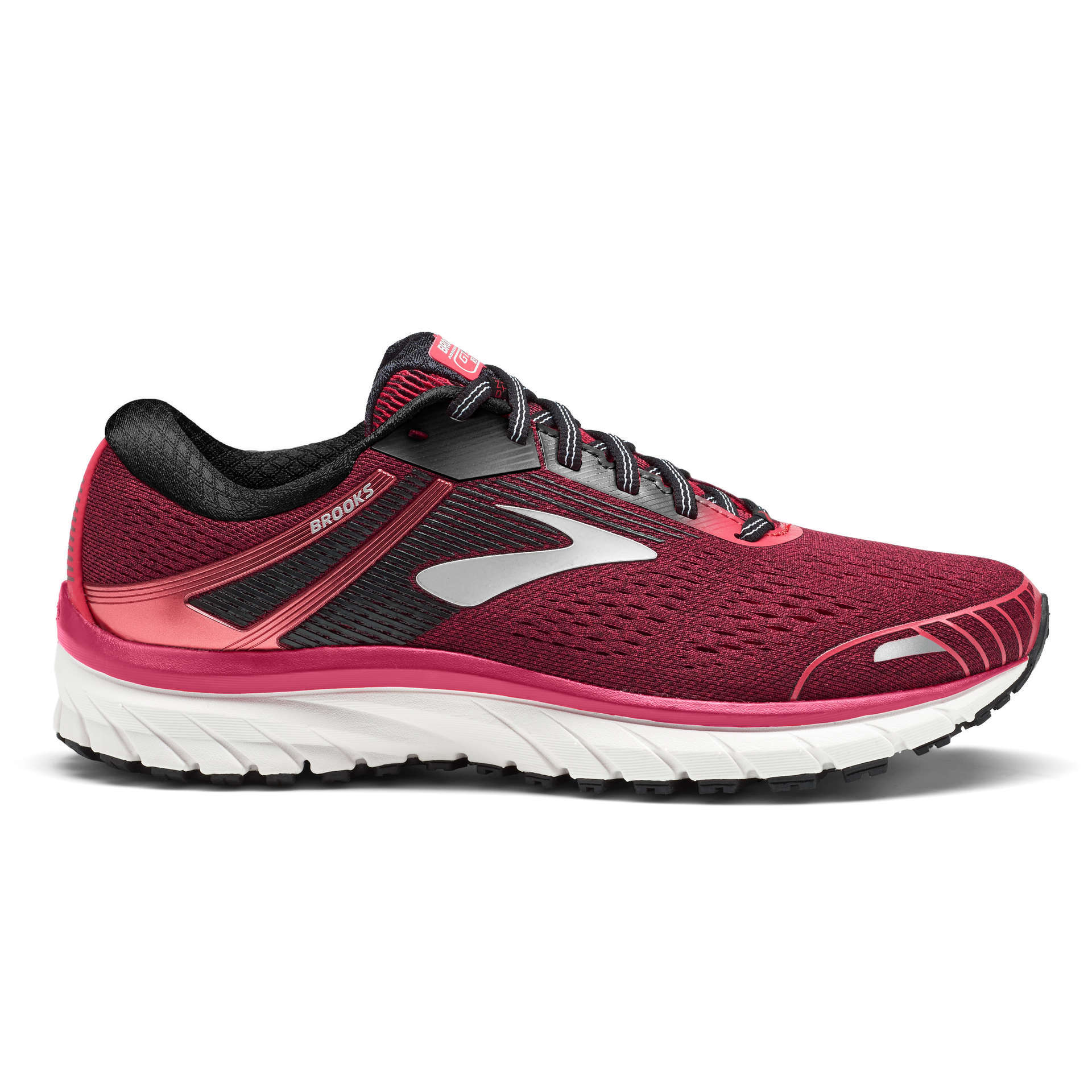 Brooks Adrenaline GTS 18 Hardloopschoenen Roze/Zwart/Wit Dames