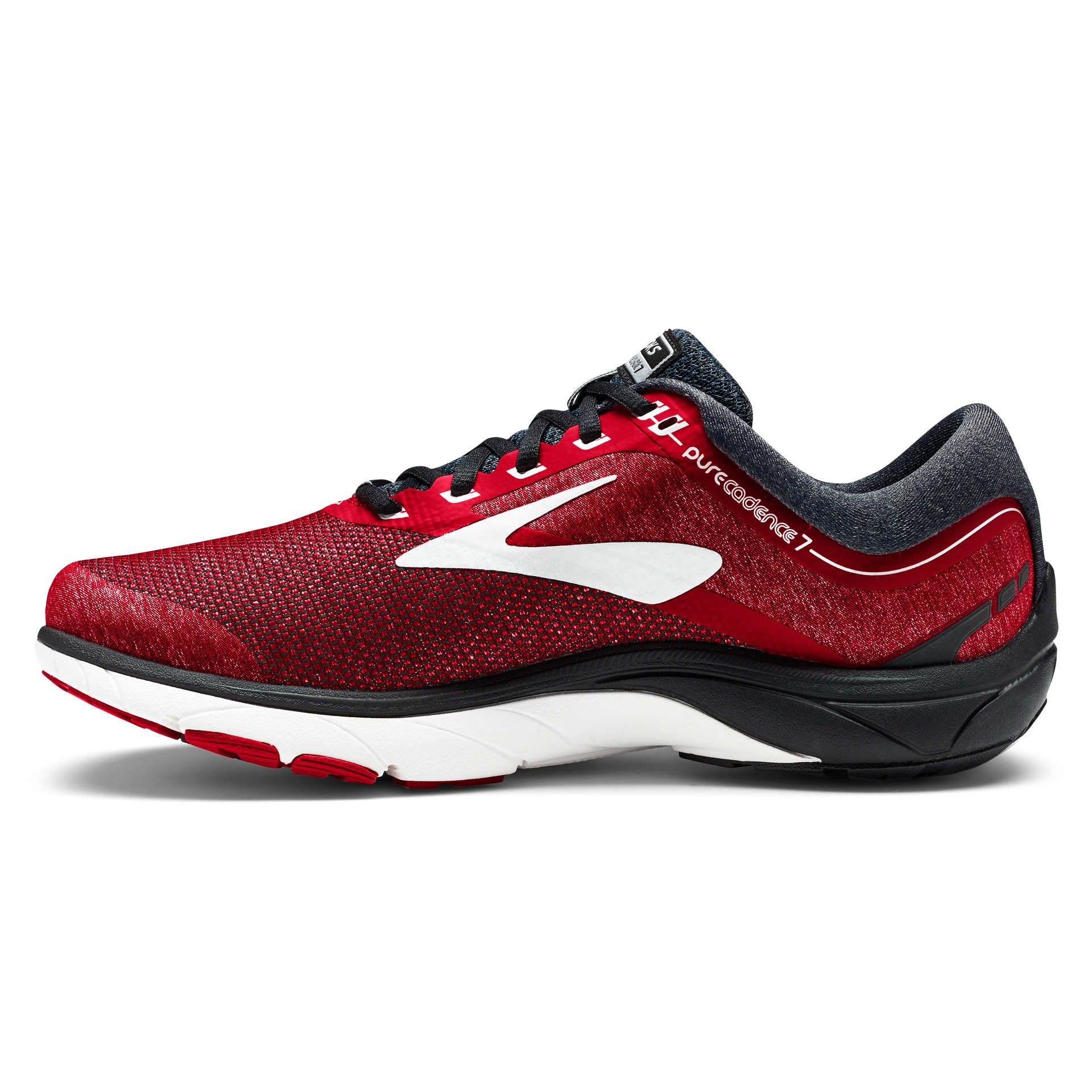 Brooks PureCadence 7 Hardloopschoenen Rood/Zwart/Zilver Heren