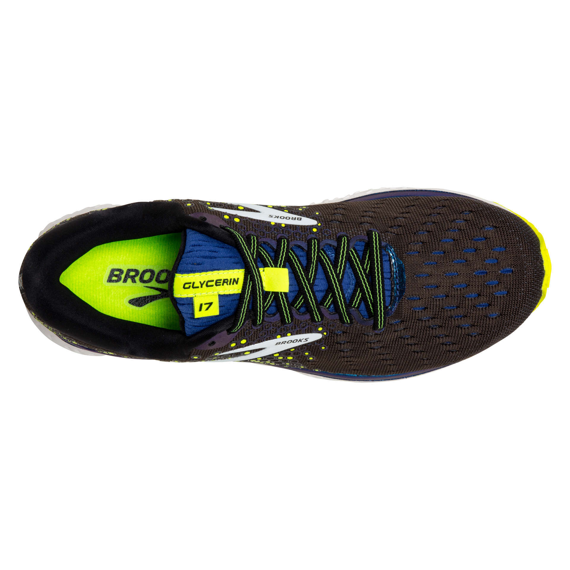 Brooks Glycerin 17 Hardloopschoenen Zwart/Blauw Heren