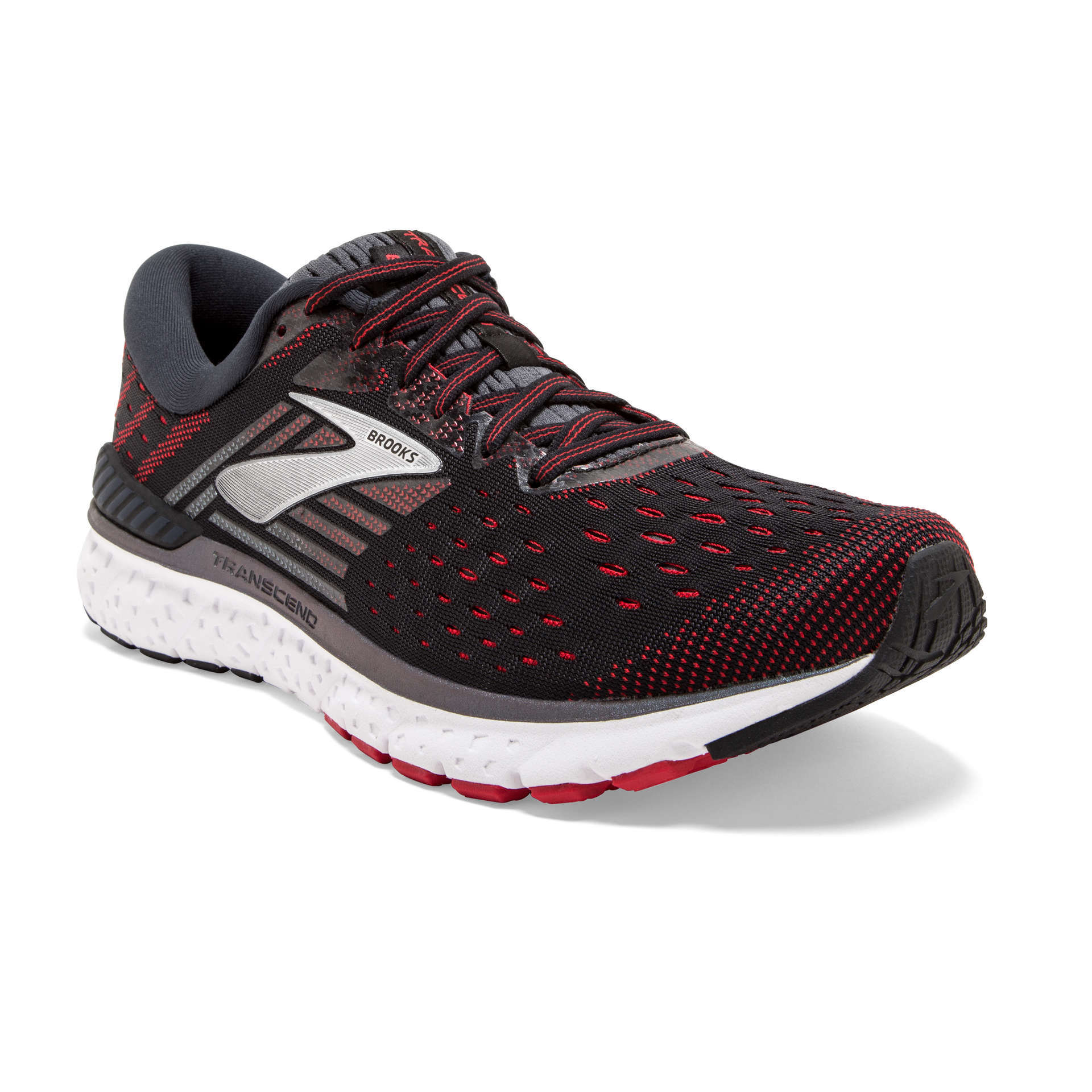 Brooks Transcend 6 Hardloopschoenen Zwart/Rood Heren koop je bij  Futurumshop.nl