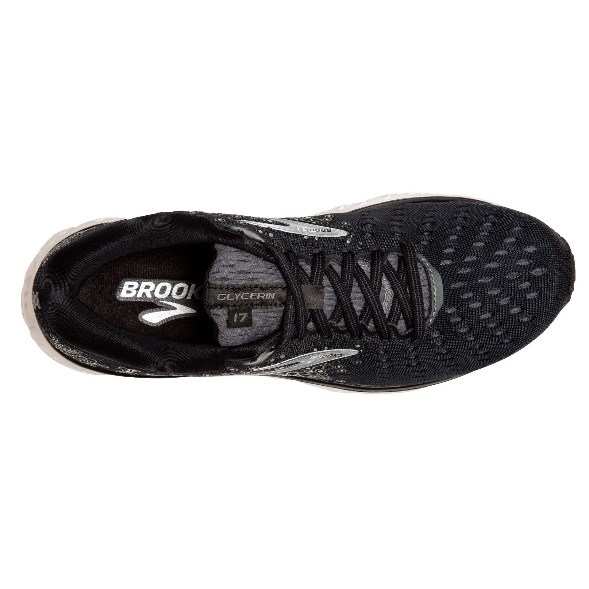 Brooks Glycerin 17 Hardloopschoenen Zwart/Wit Heren