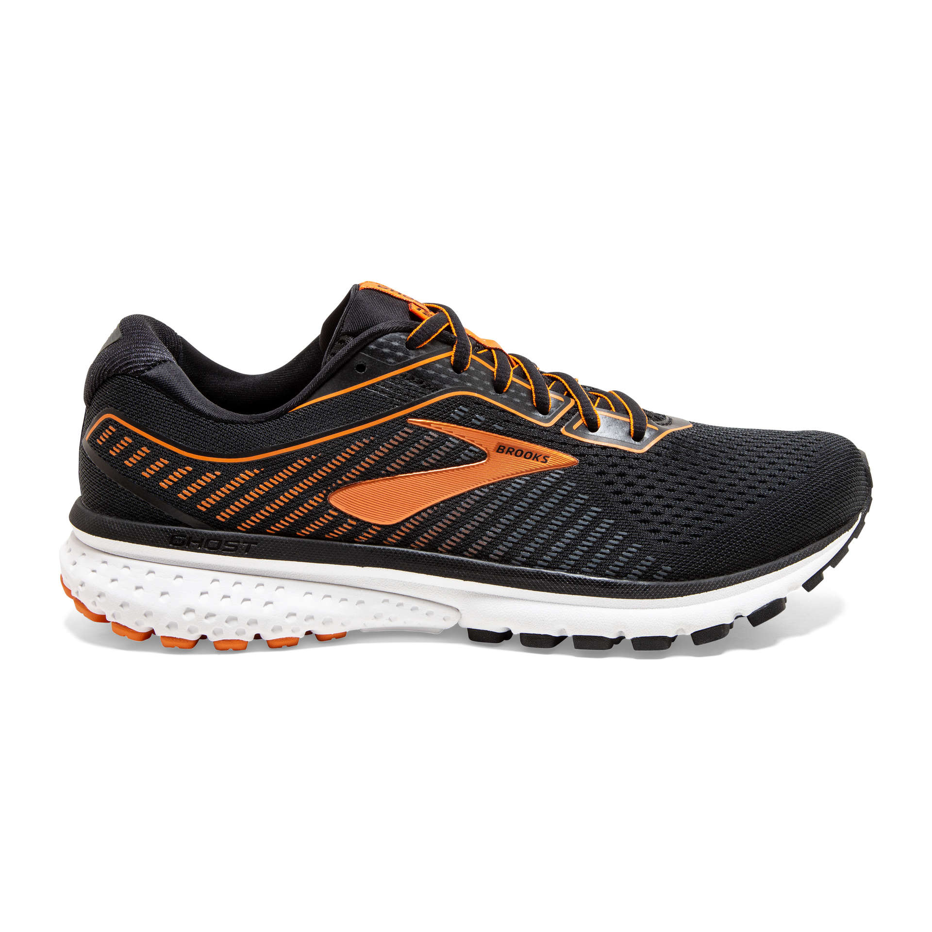 Brooks Ghost 12 Hardloopschoenen Zwart/Oranje Heren