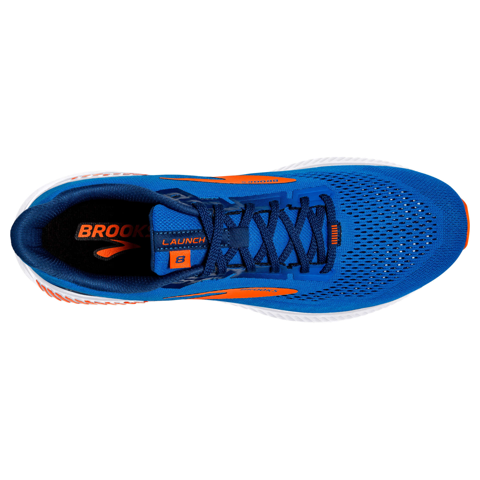 Brooks Launch GTS 8 Hardloopschoenen Blauw/Oranje/Wit Heren