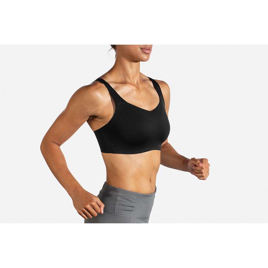 Brooks Dare Underwire Run Bra Sport Beha Zwart Dames