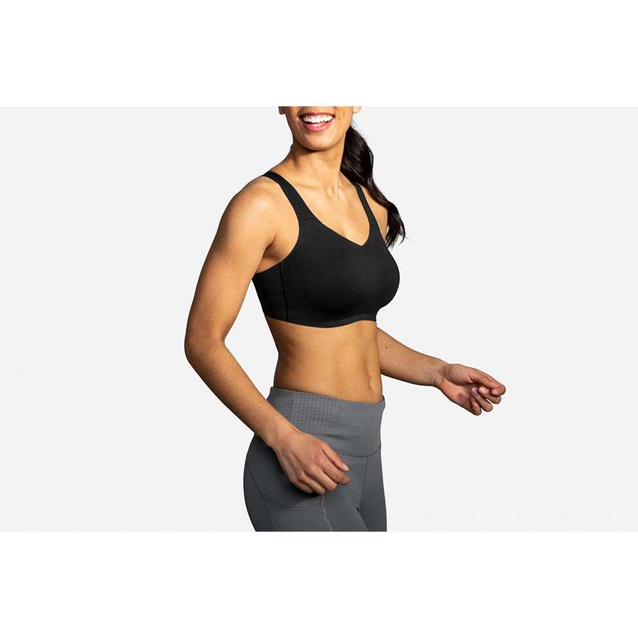 Brooks Dare Underwire Run Bra Sport Beha Zwart Dames