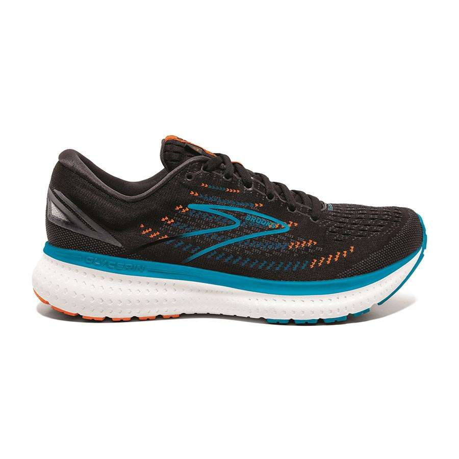 Brooks Glycerin 19 Hardloopschoenen Zwart/Blauw/Oranje Heren