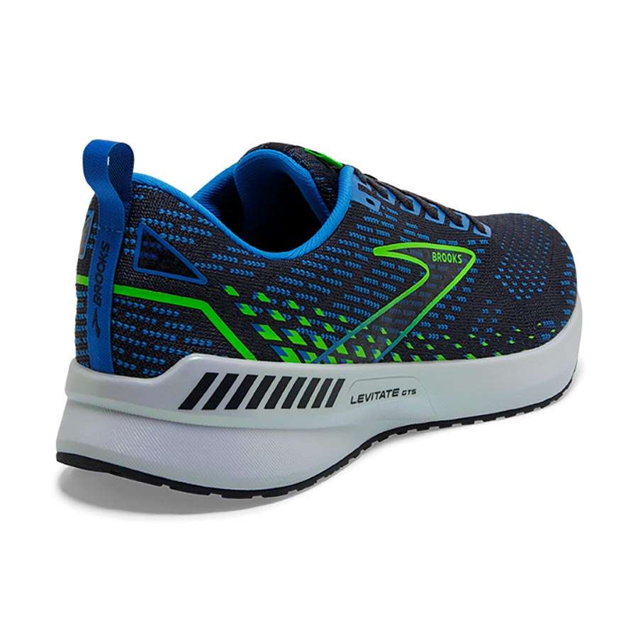 Brooks Levitate GTS 5 Hardloopschoenen Blauw/Groen Heren