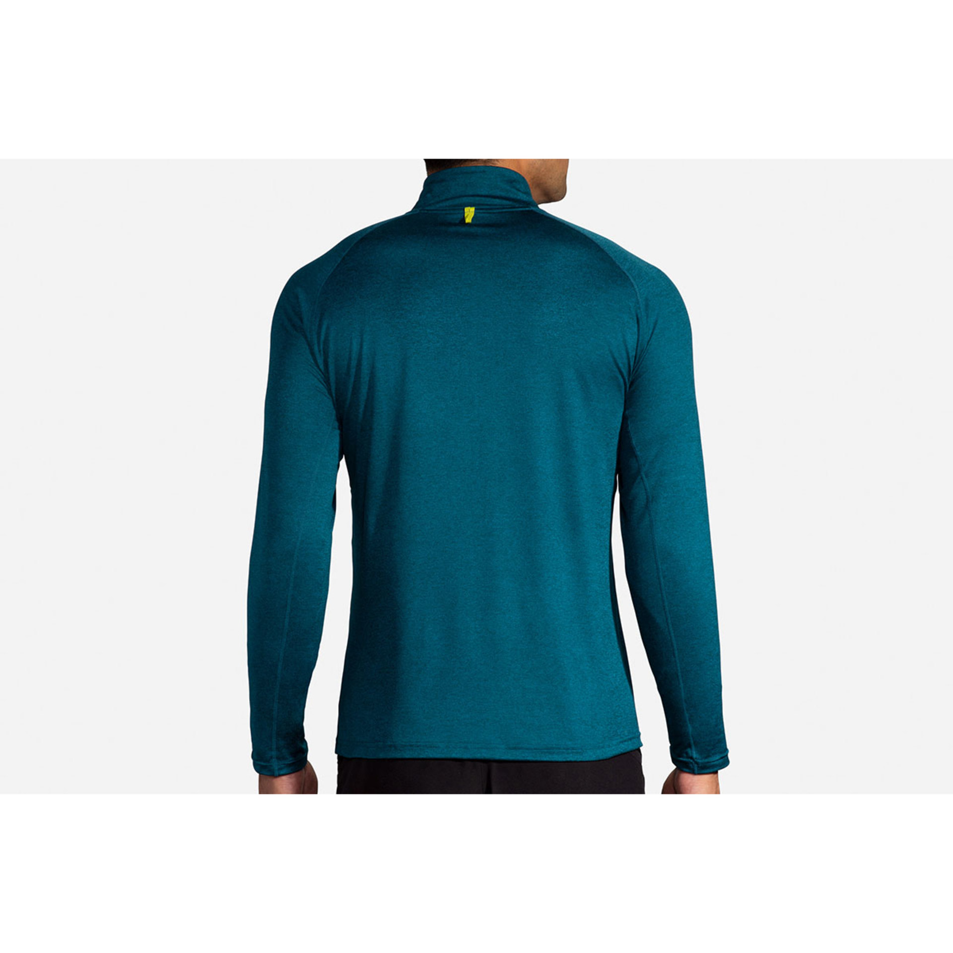 Brooks Dash 1/2 Zip Hardloopshirt Lange Mouwen Blauw/Groen Heren